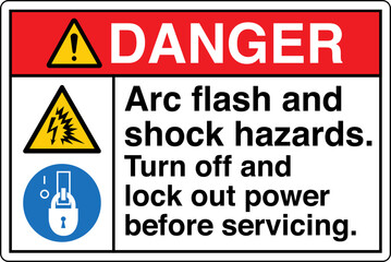 Fototapeta premium ANSI Z535 Safety Sign Marking...