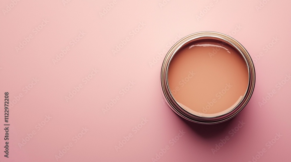 Poster a creamy mocha mousse sits invitingly in a sleek tin, highlighting its smooth texture and modern col