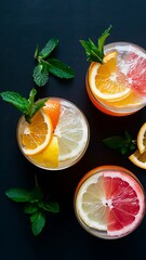 Alcohol cocktail drink on the table in restaurant