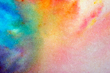 Splash of Watercolour Colourful Paint and Powder for Background Creative Flow