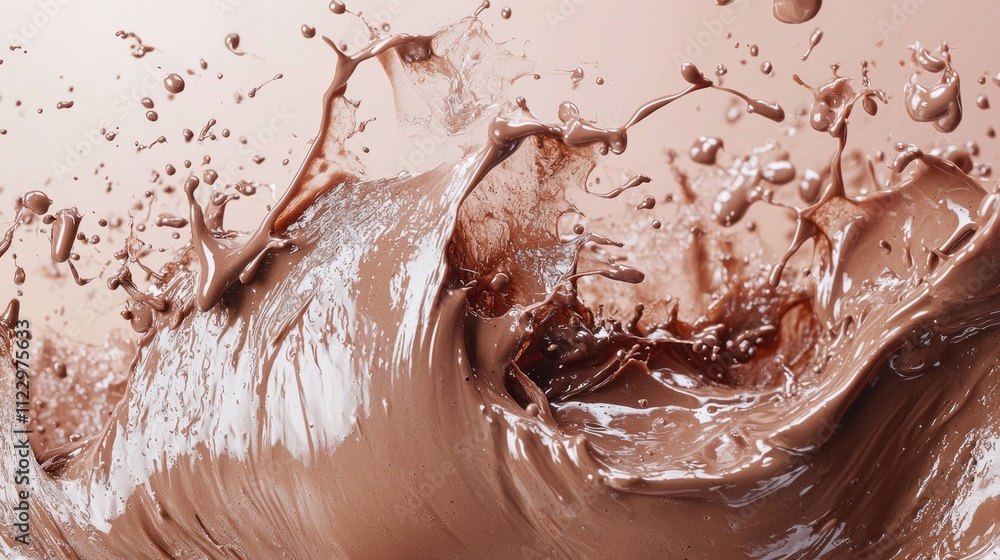 Poster golden hues collide with deep mocha tones, creating a mesmerizing splash of color that captivates th