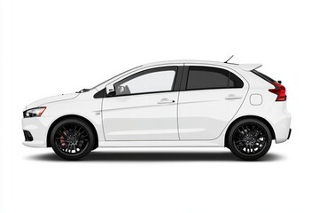 Fototapeta premium white car on white background
