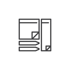 Sticky Notes line icon