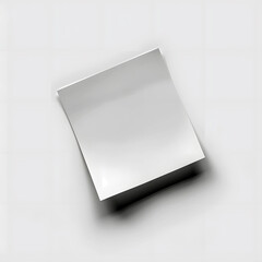 Blank Gray, Off White Sticky Paper Note with Shadow on White Background. Perfect for Stationery, Productivity Concepts, Office Branding, Stationery, E-commerce, Ads, Blogs, Social Media, Presentations