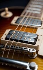 Fototapeta premium electric guitar close up