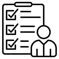 employee evaluation single icon