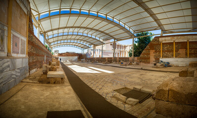 Ancient City Sardes (Sardis) in Turkey. Province of Lydia, major center of Hellenistic and...