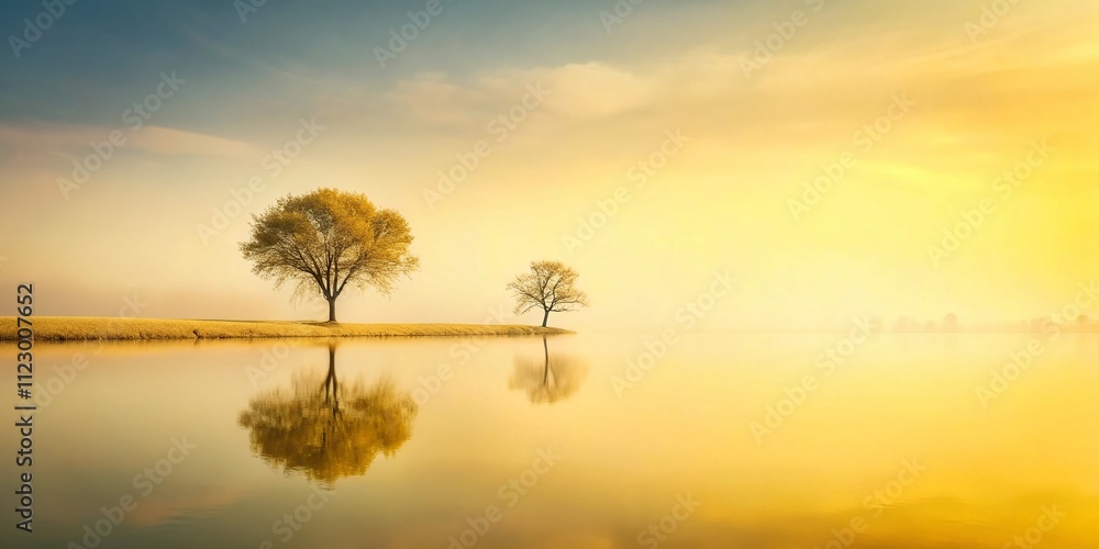 Poster minimalist yellow matte paper texture background for creative projects and designs in a soft color p