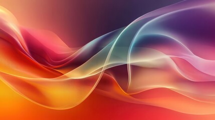 Fototapeta premium Abstract flowing lines of vibrant colors.