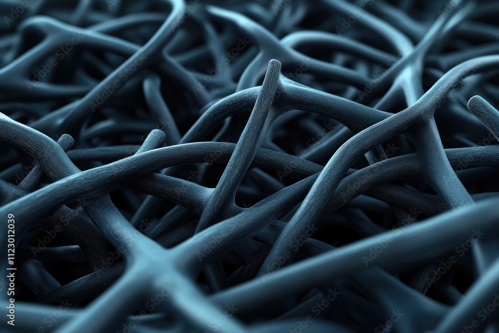Poster artistic neural network pathways intricate focus, enhanced cognitive function, and mental clarity vi