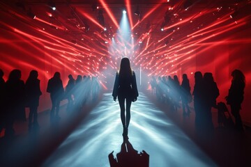 silhouette of people dancing in a nightclub