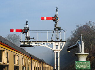 Traditional Semaphore Railway Signals