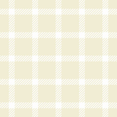 Simple vector check fabric, furry textile background plaid. Summertime texture seamless tartan pattern in light and white colors.