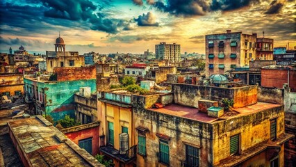 Fototapeta premium Panoramic View of a Dirty Grunge Background with Textured Surfaces and Faded Colors for Creative Projects and Urban Aesthetic Designs
