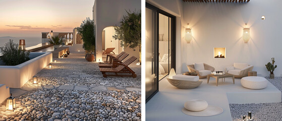 mood board landscpae greece santorini idea