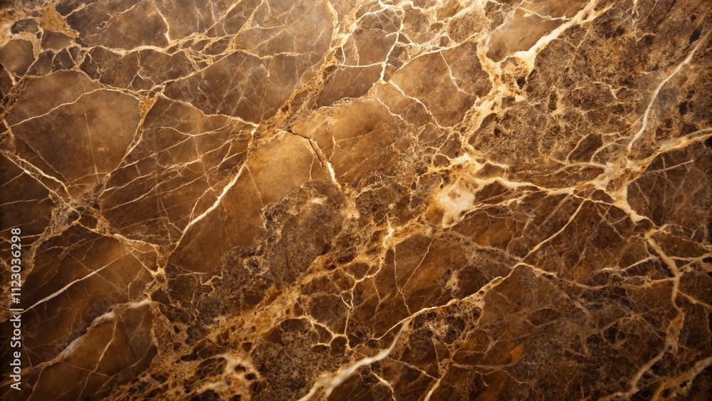 Poster realistic brown marble abstract background pattern with rich textures and depth in low light conditi