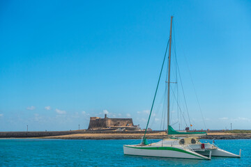 Castillo de San Gabriel, musée historique de la ville de Arrecife, à Lanzarote, île des Canaries, Espagne.