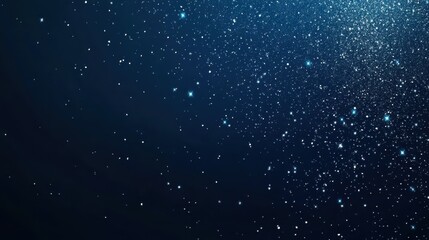 Naklejka premium Dark Blue Christmas Background with Snowflakes