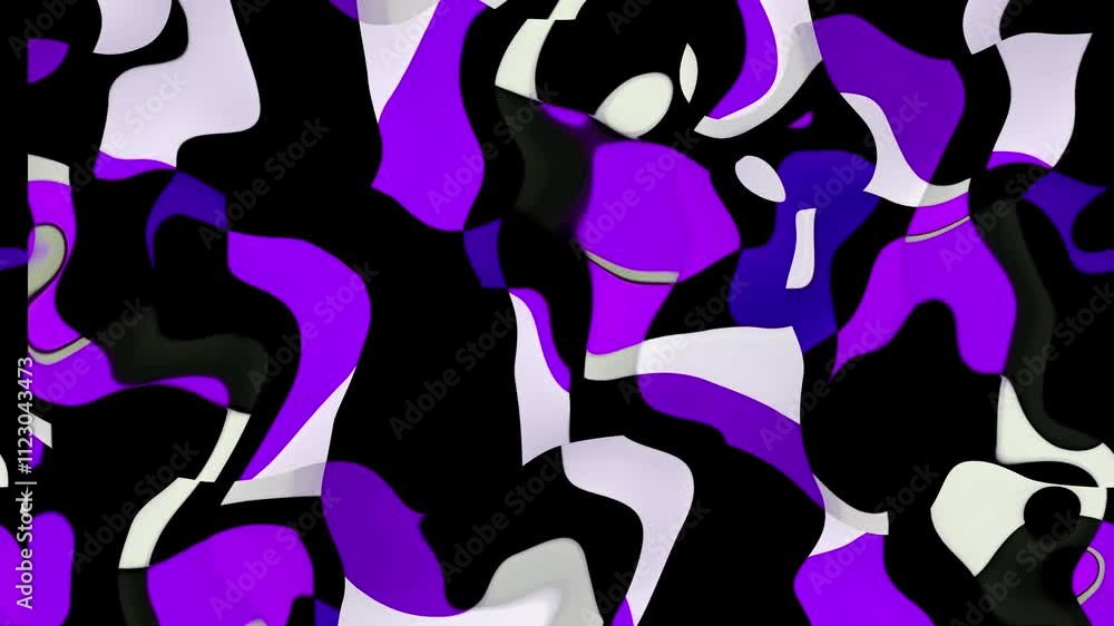 Poster a captivating animation of abstract colorful waves, blending and morphing seamlessly. ideal for crea
