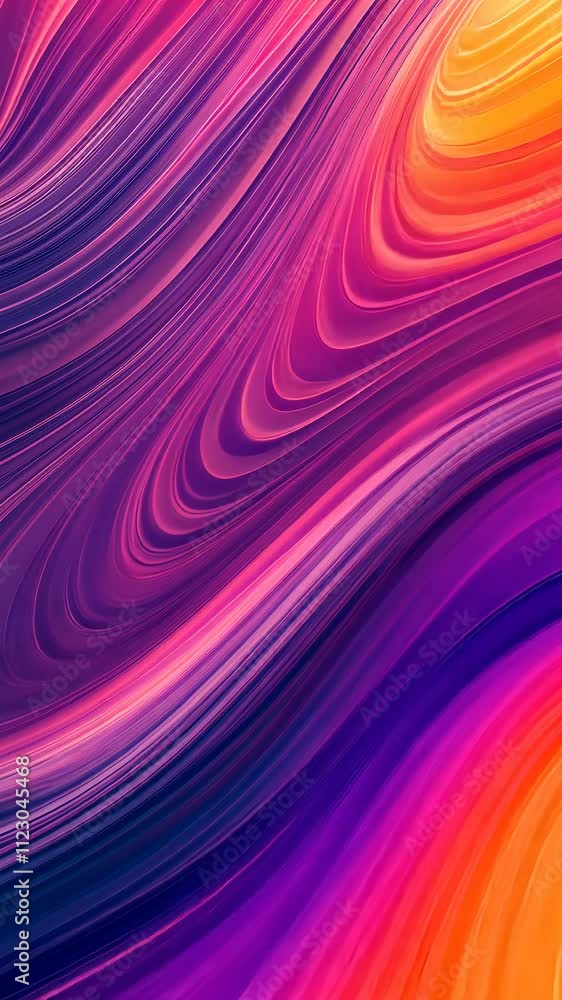 Poster abstract colorful wave pattern with vibrant