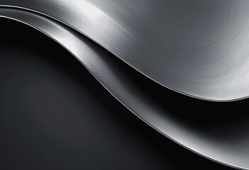abstract metallic background, shiny black metal texture