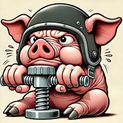cartoon pig illustration