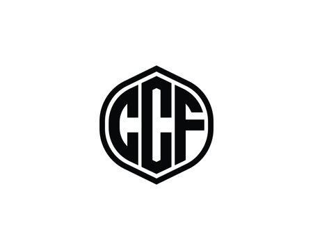 CCF logo design vector template. CCF