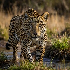 Obraz premium Leopard In The Nature