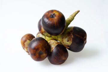 Asian fresh Palmyra palm, Toddy palm, Sugar palm isolated on white background.