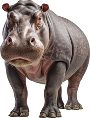 Obraz premium Hippopotamus transparent PNG, isolated, cut-out