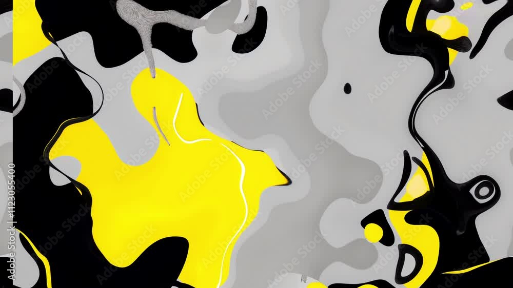 Poster a captivating animation of abstract colorful waves, blending and morphing seamlessly. ideal for crea