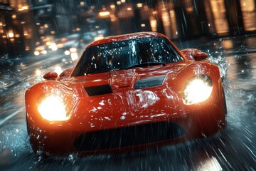 car in the night