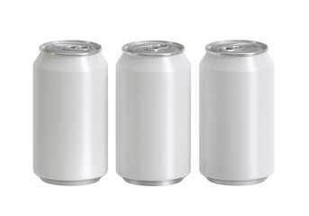Aluminum can drinks or soda aluminum can, transparent background