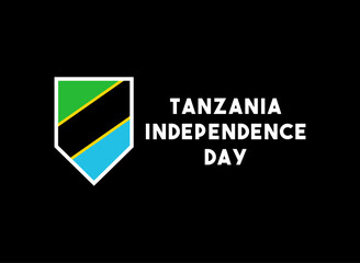 Tanzania Independence Day. Flat design vector.