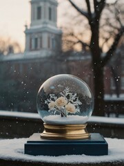 Snowballs with snow trees