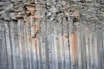 Studlagil basalt canyon in East Iceland