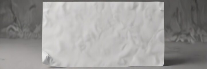 Obraz premium A single sheet of paper with a faint crease in the middle, simple, fold