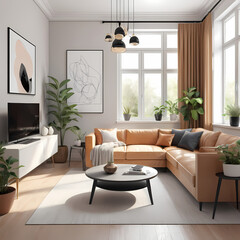 Fototapeta premium modern living room