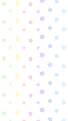 16:9 お星様の推しカラーなカラフルパターン⭐︎PNG