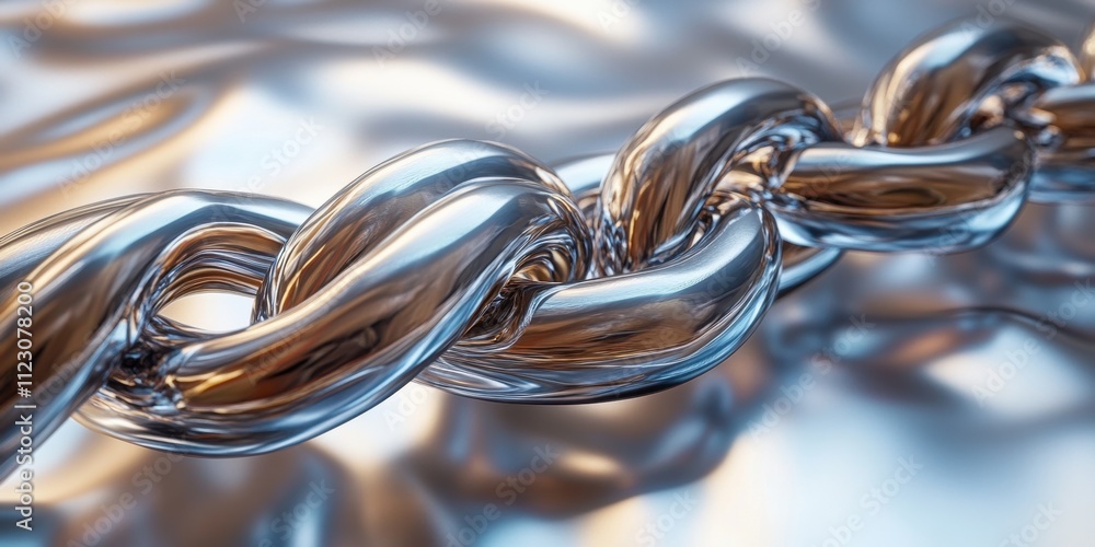 Poster twisting forms of metallic artistry create mesmerizing visual depth and texture in conceptual design