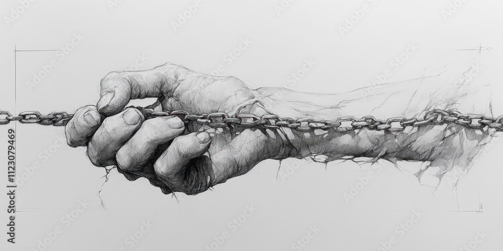 Poster elegant depiction of a hand adorned with a minimalist toe chain in a soft pencil sketch showcasing a