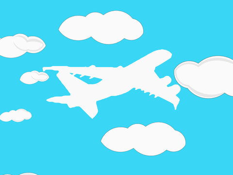 airplane in the sky