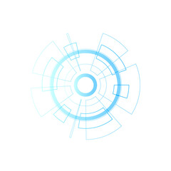 Sci fi futuristic user interface, HUD, Technology abstract background , Vector illustration.	
