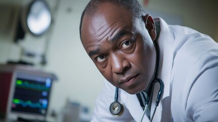 Doctor attentively listening to a patient, demonstrating empathy and professionalism in healthcare, fostering trust and understanding in medical consultations.
