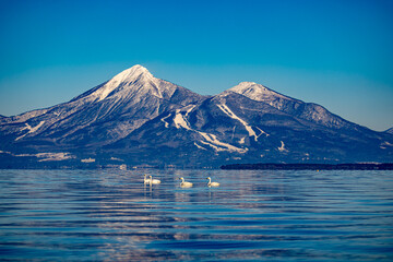 福島県　猪苗代湖から望む絶景
