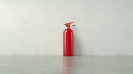 Obraz premium Red Fire Extinguisher Safety Equipment Home Security Protection
