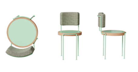 Modern Mint Green Chair Design