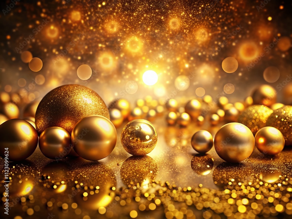 Poster surreal golden textures as background - captivating abstract design with luxurious metallic hues for