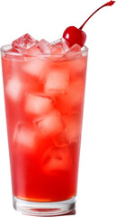 Shirley Temple Cocktail, transparent PNG, isolated, cut-out