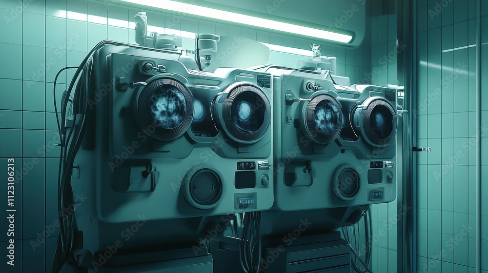 Poster x-ray machines are equipped with controls that allow the technician to adjust the settings depending